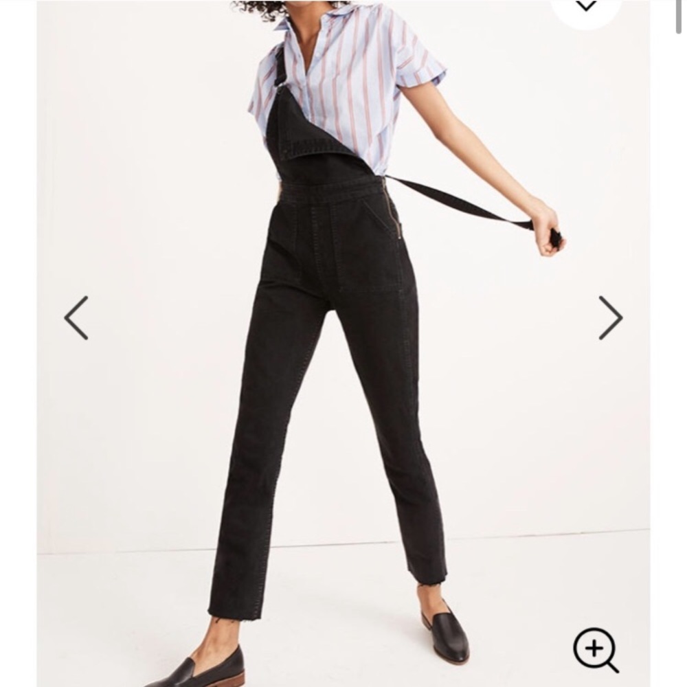 Madewell Black Overalls